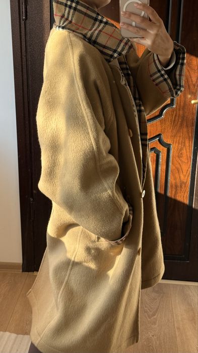 ОРИГИНАЛНО винтидж палто BURBERRYS London – 100% вълна