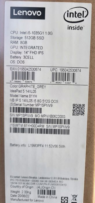 Laptop LENOVO, impecabil