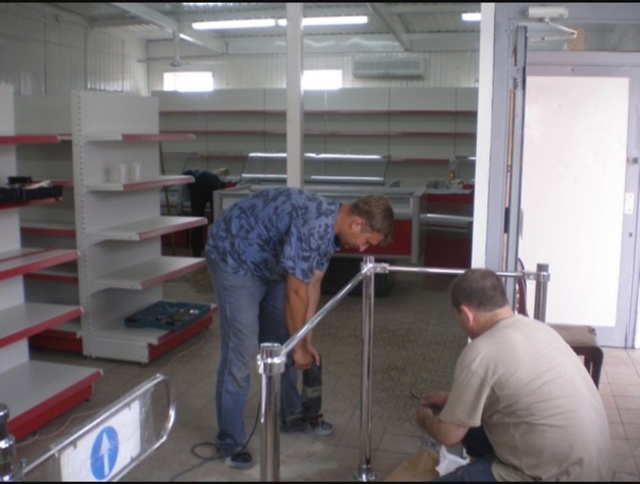 Стеллажи сборка .