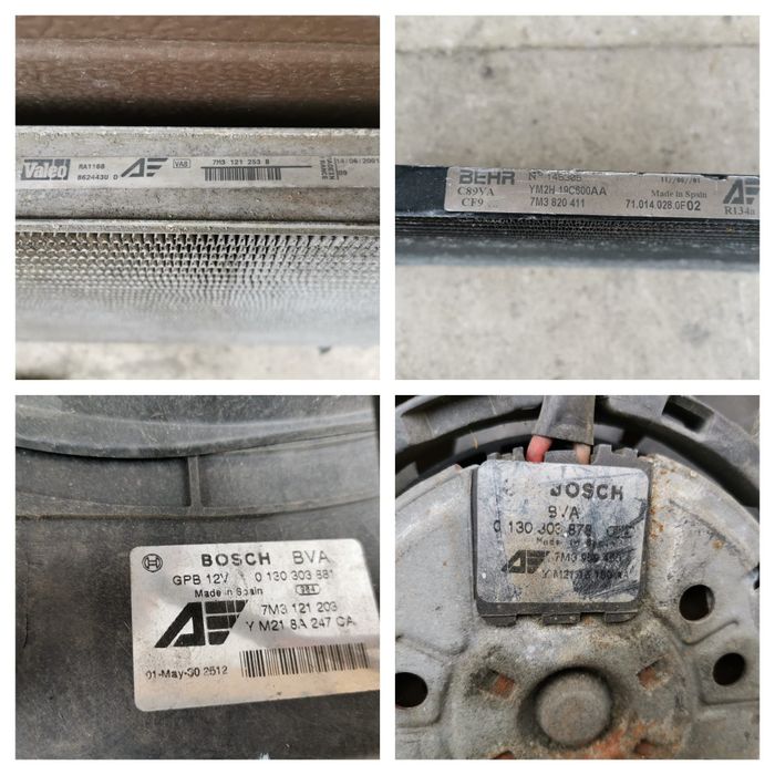 Radiator apa 7M3121253B compatibil seat alhambra galaxy vw sharan