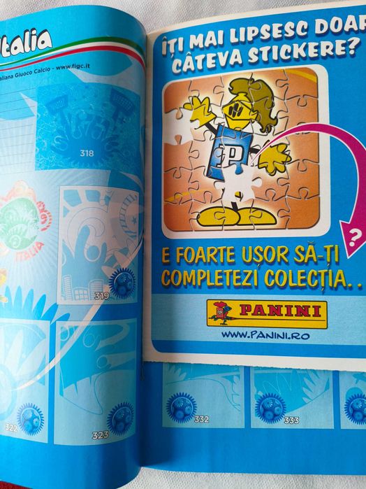 Album Panini GOL World Cup 2014 + Lot 12 stickere (inclusiv Euro 2008