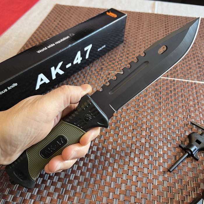 Тактически нож+компас+кремък+точило Байонет CS GO M9  Лов Туризъм