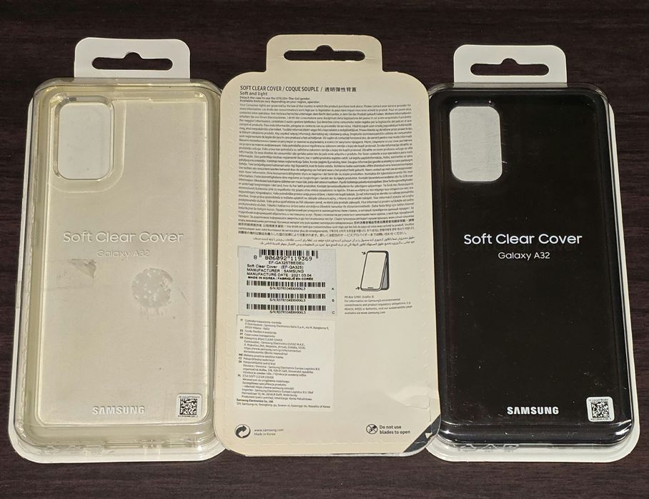 Husa silicon originala Samsung Soft Clear Cover Galaxy A32 4G A325