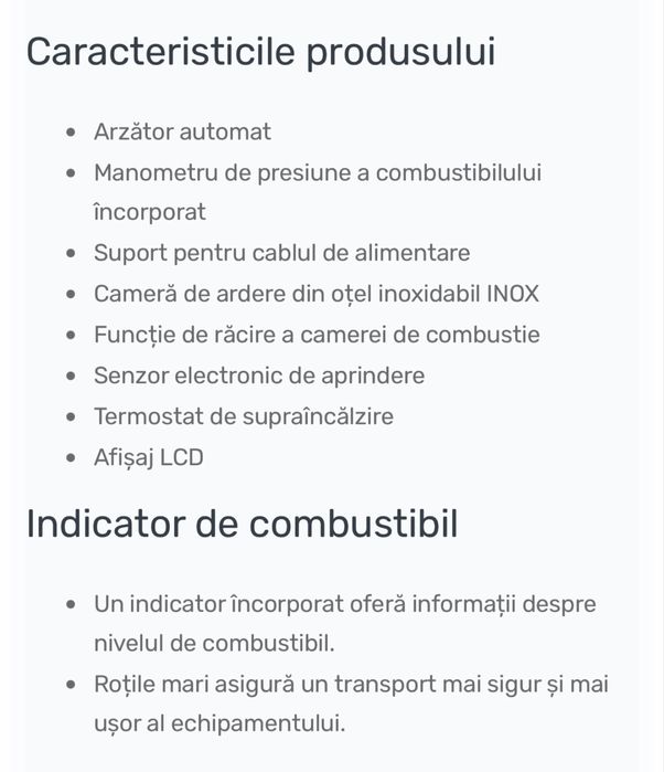 Incalzitor pe baza de motorina 20kw + afisaj LCD