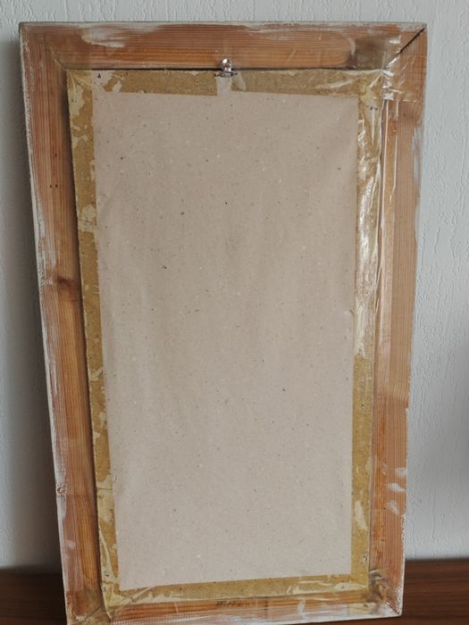 Голяма ретро китайска бродерия върху коприна (75х45 см) – 70-те години(Картина)