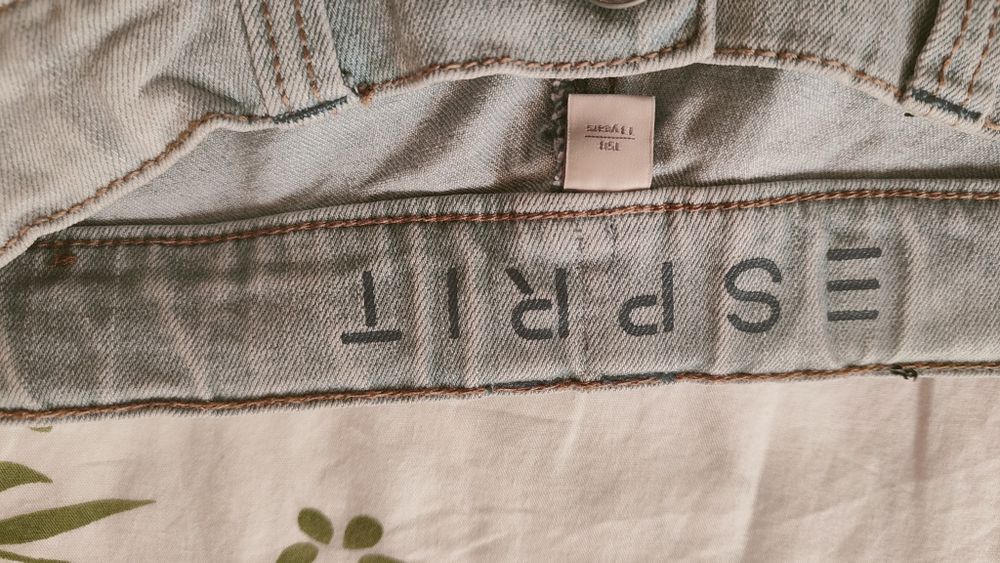 Детски дънкови къси панталонки Esprit с ластик за събиране