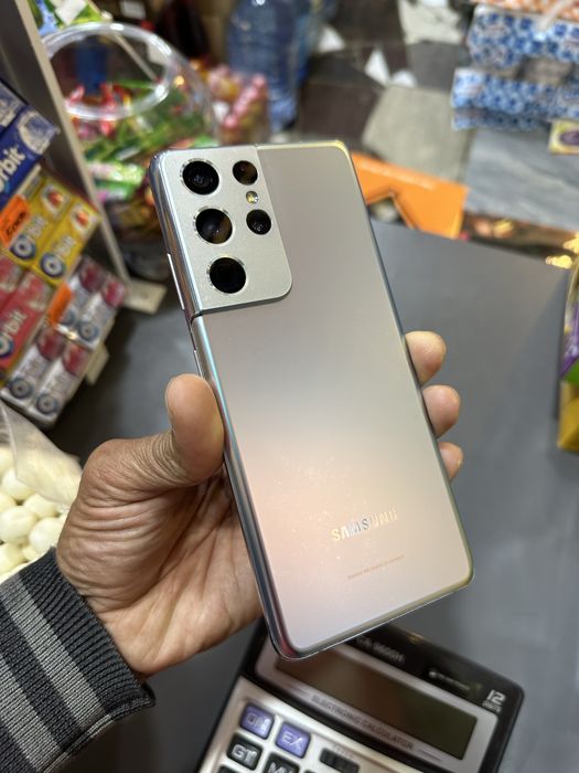 Samsung S21 Ultra 5G 12/256GB телефон холати зур очилмаган.