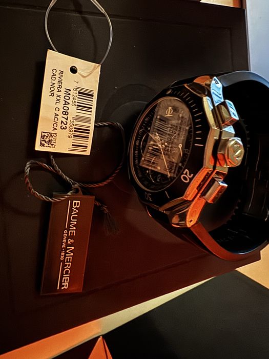 Set 2 x Baume & Mercier Riviera – cronograf + model cu diamante