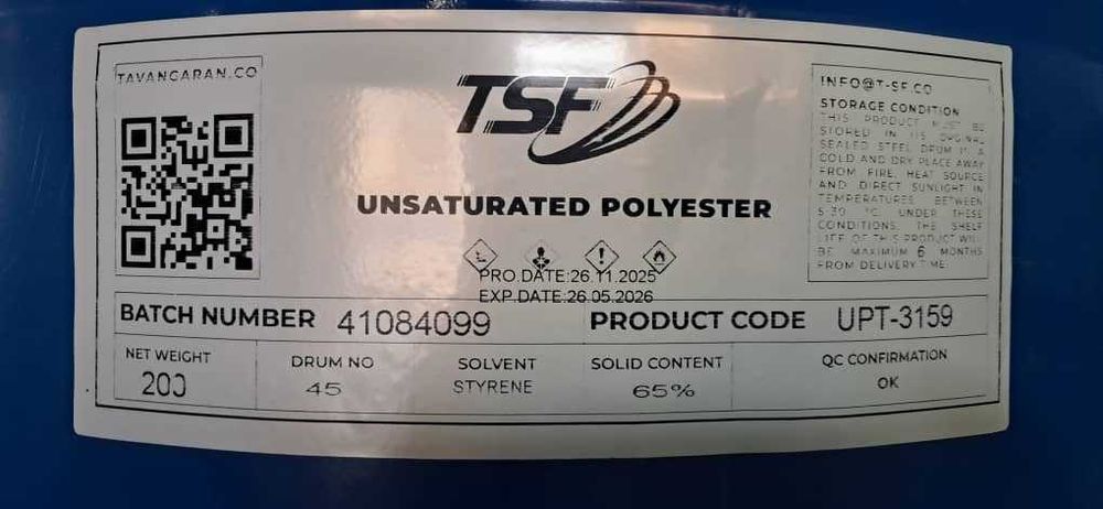 Полиэфирная смола Turkuaz TSF VE Resin