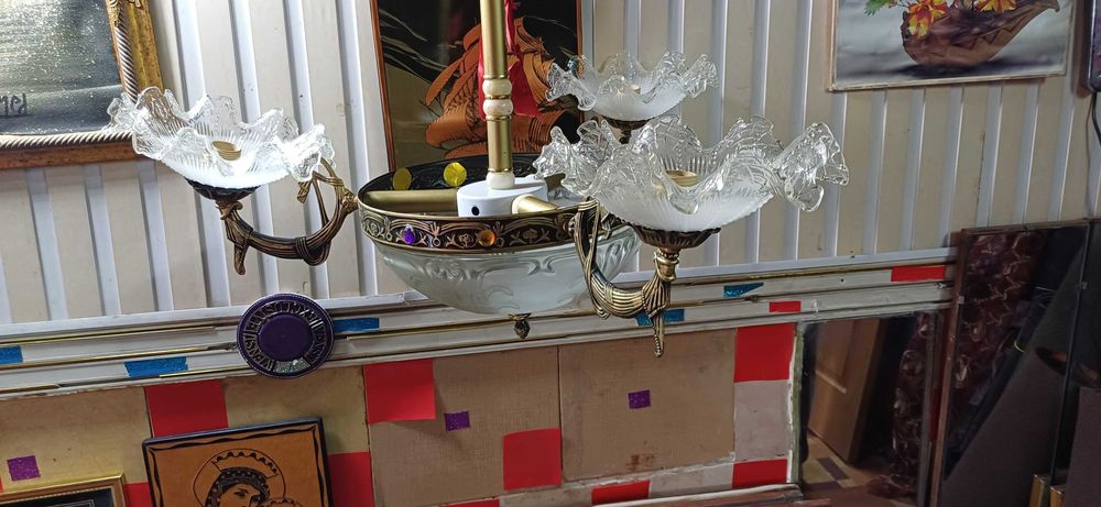 Люстра потолочная 3-ёх цокольная