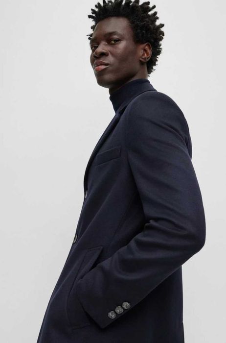 BOSS мужское пальто из кашемира и шерсти РАЗМЕР 54,56