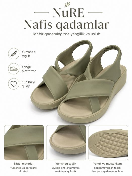 Ayollar uchun qulay oyoq kiyimlar