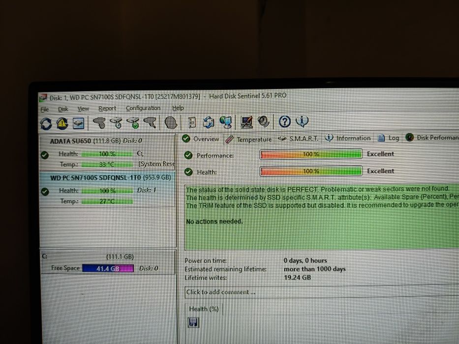 Vând SSD WD SN7100S G4 1TB 2280 nou