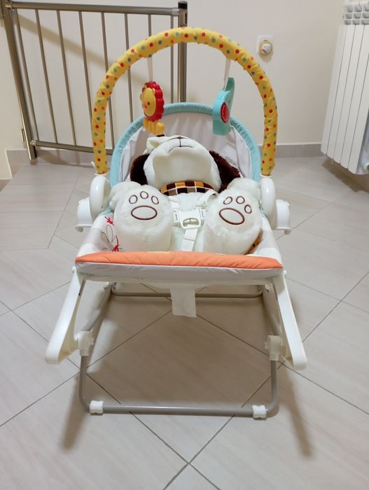 Бебешка люлка 3 в 1 Fisher Price - Музикална