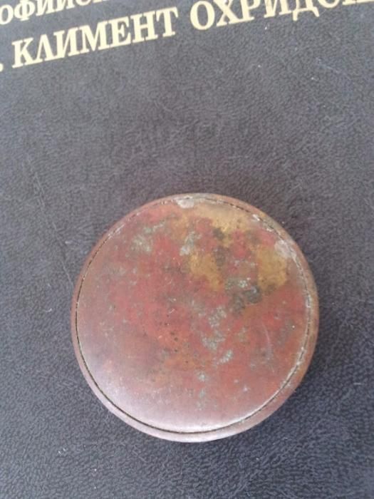 Стара бронзова мастилница или пудриера