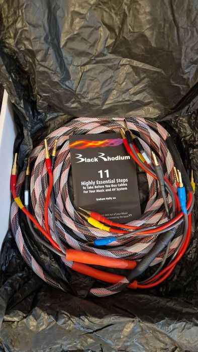 UK made аудио кабели: Black Rhodium Encore BiWire+Bi amping 2x3m