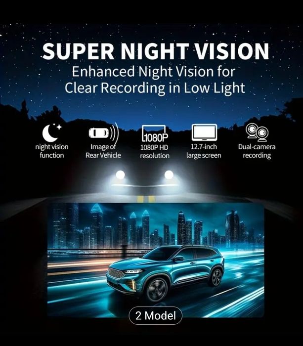 Oglinda auto dual camera