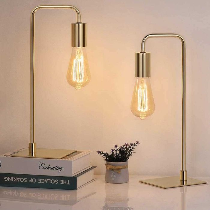 Метални нощни лампи LIANTRAL, комплект от 2 броя, ретро