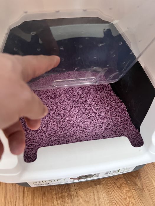 Litiera Calit cu acoperis si filtru de carbon