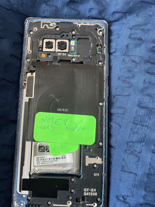 samsung galaxy note 8  de piese placa bune nevoie display