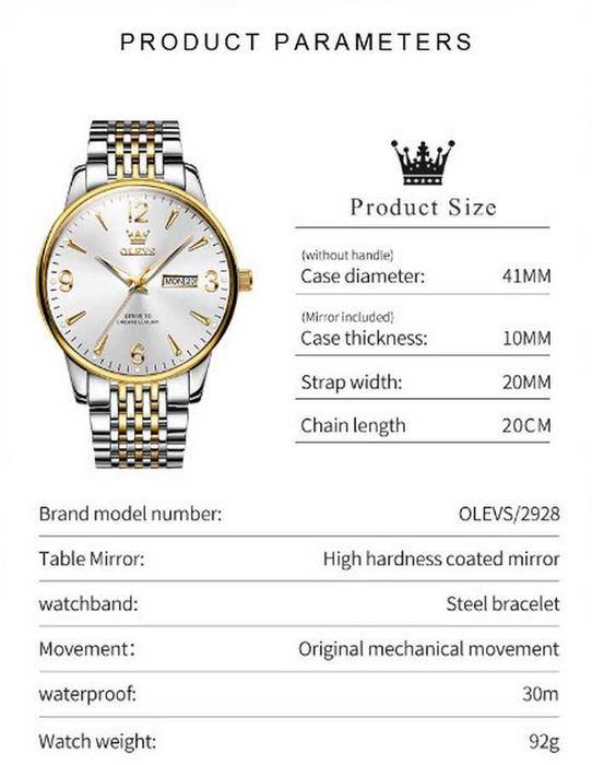 Мъжки кварцов часовник OLEVS