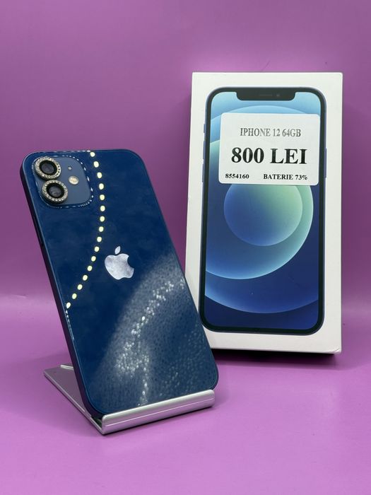 Iphone 12 64Gb 73% • Amanet Matei Crangasi•85541