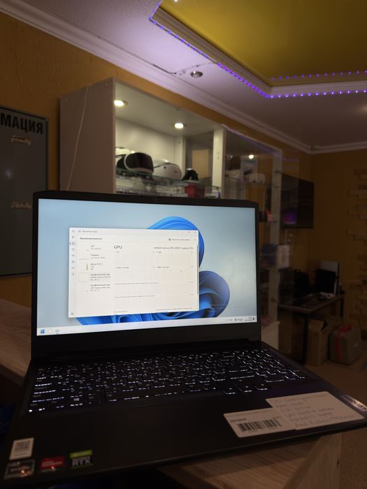 Игровой ноутбук Lenovo Ideapad Gaming RTX 3050TI. Ryzen 5-5600H, 16GB