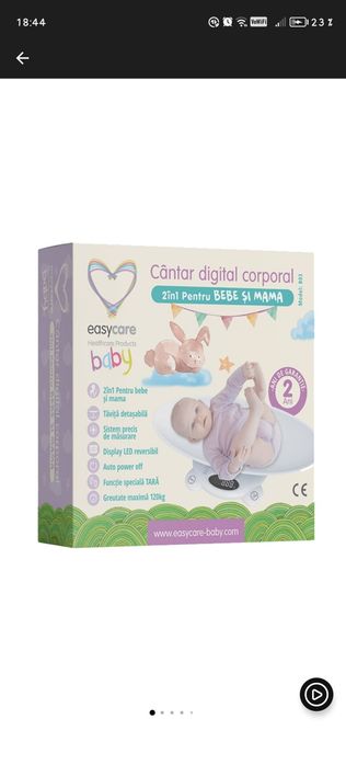 Cântar bebe și mama