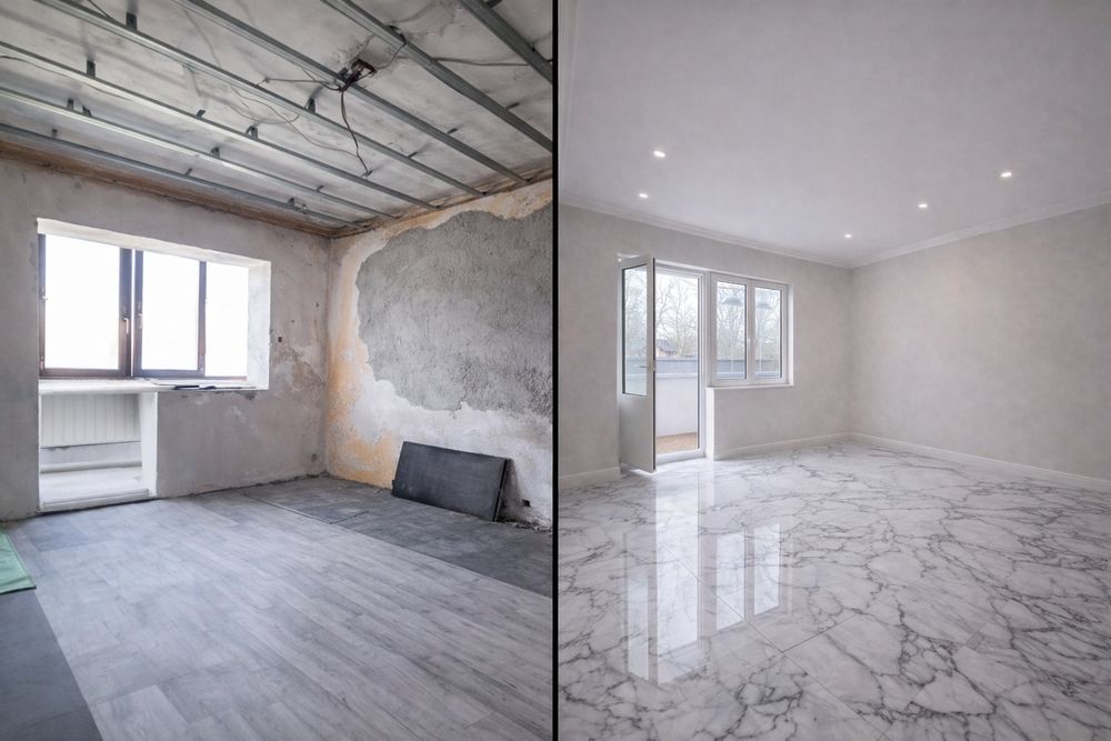 Renovări apartamente/case | Gresie, parchet, rigips, băi complete