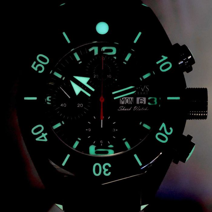 НОВ - TEMPVS COMPVTARE Shark Watcher 47 mm Black