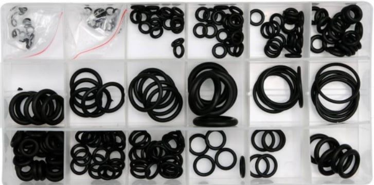 Комплект гумени уплътнения, пръстени 225 бр.