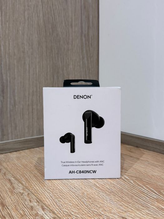 Casti wireless Denon AH-C840NCW, reducere zgomot, rezistente la apa, negru