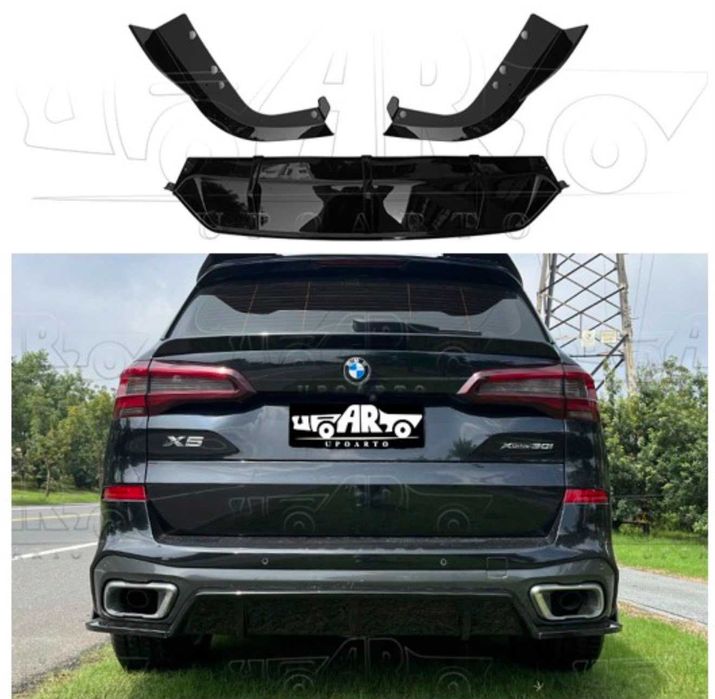 Difuzor Bara Spate M BMW X5 G05 (19-23), Negru Lucios