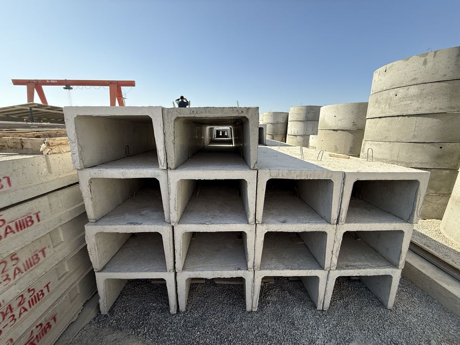 “AZURIT BETON”. Теплотрасса латок 15 видов лотки