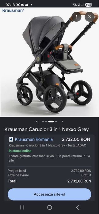 Carucior krausman 3 in 1