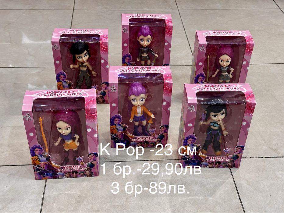 Kpop demon hunters музикални кукли комплект/K Pop demon hunters doll