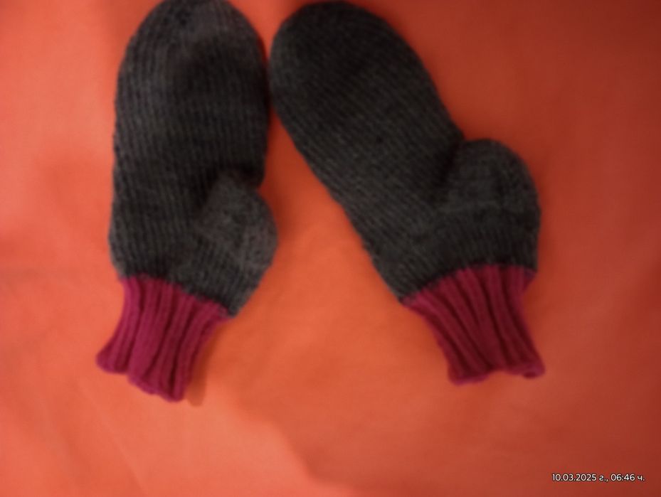 Домашно плетени вълнени чорапи