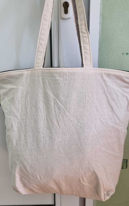 Плажна платнена чанта