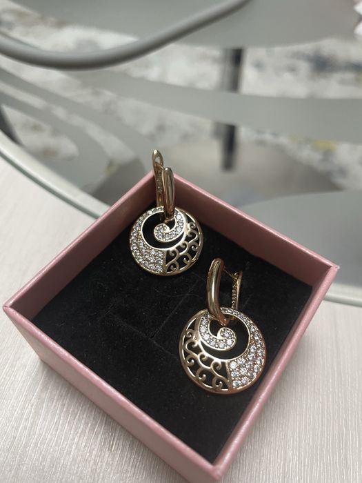 Серьги медицинское золото