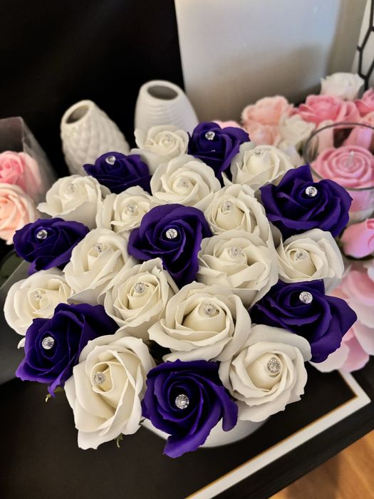 Buchete trandafiri din sapun