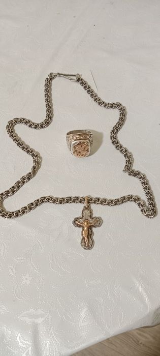 Продам комплек цепь и печатку