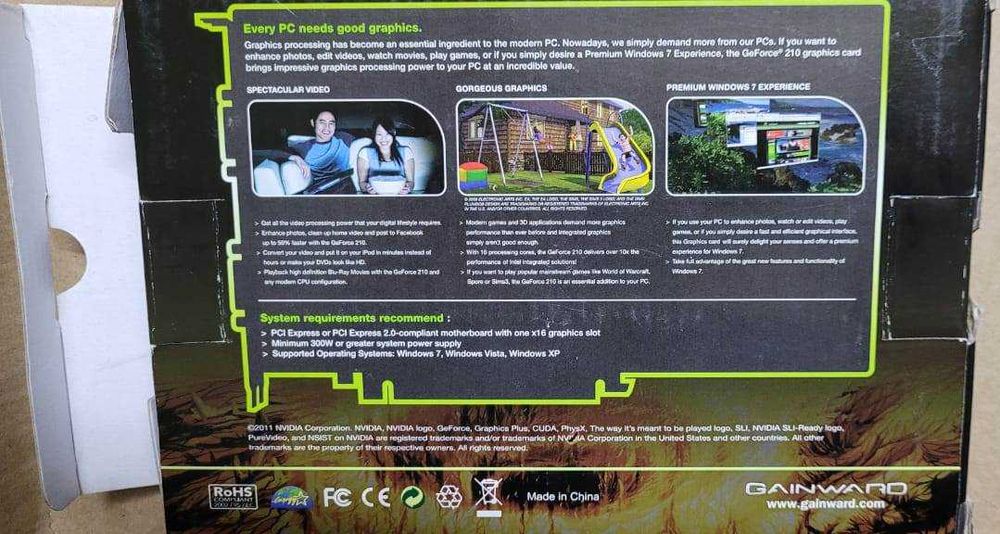 Видеокарта Gainward GeForce 210 1Gb