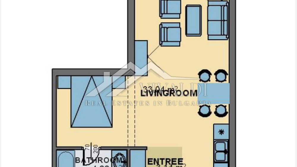 Продава се Едностаен апартамент в к.к. Златни пясъци - 62 кв.м за 1201 €/кв.м - Снимка #6