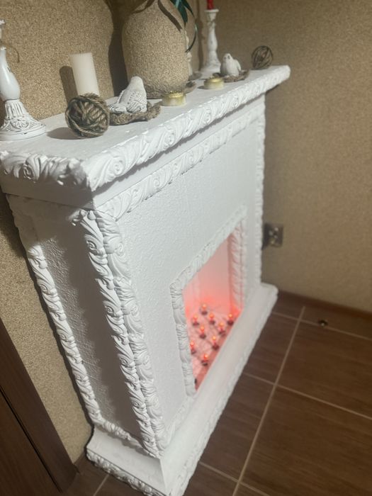 Камин из пенопласта