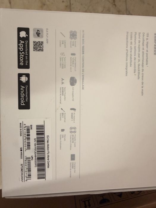 Drona dji neo motion fly more combo noua sigilata