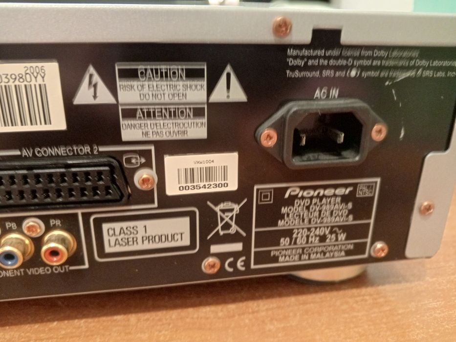 Pioneer sacd player 989 avi