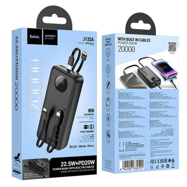 PowerBank Hoco, Remax, Borofone 10 000 mAh, 20 000 mAh, Повербанк