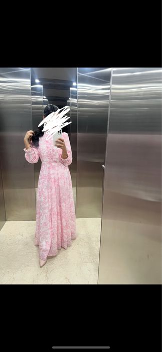 Нарядное платье с баской