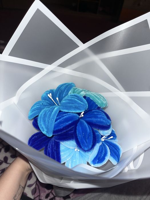 buchet crini din sarma plusata