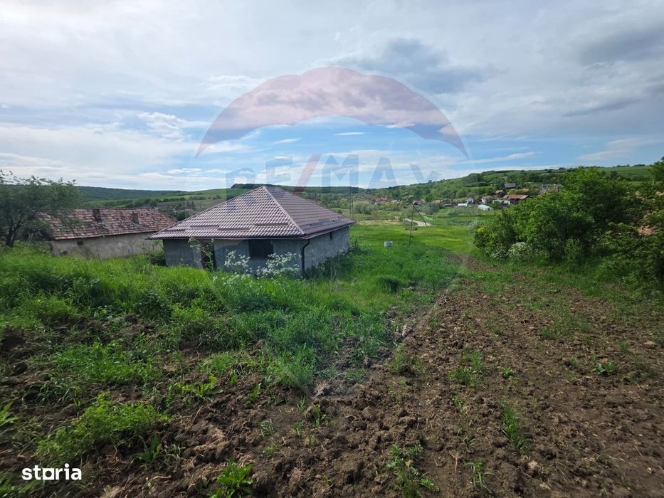 Casă la roșu cu teren 4.234 mp, cadru natural deosebit – Deag, Iernut